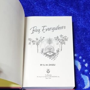 Boy, Everywhere by A. M. Dassu - White Pages with Gray Title Graphic